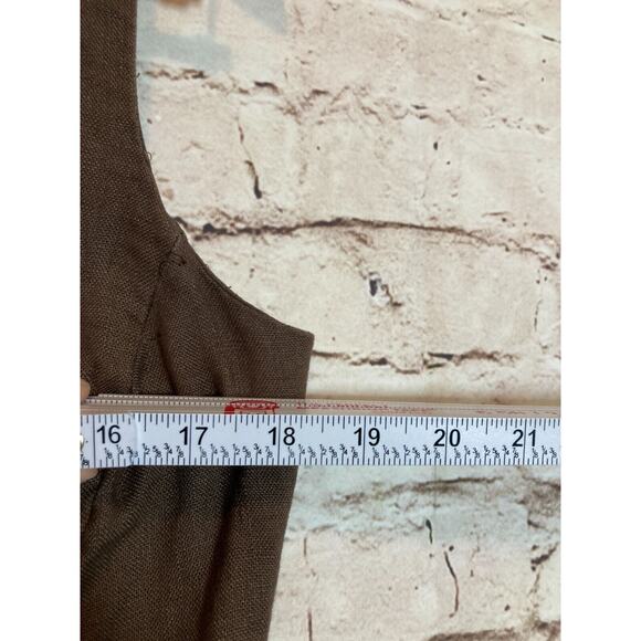 Talbots Brown Mini Dress with White Trim - Picture 10 of 15